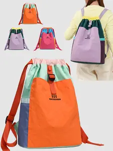 Outdoor Sports Drawstring Backpack, Large Capacity Outdoor Sport Bag, Outdoor Fitness Bag, Multifunctional Sports Bag, Waterproof Badminton Hiking Travel Backpack, Unisex