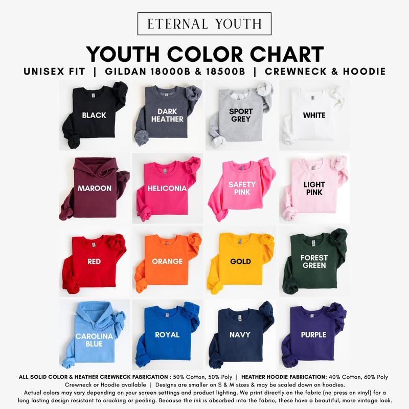 Youth Pink Palm Puf Hoodie, Little Girls Oversized Sweatshirt, Unisex Loose Fit, Aesthetic Beach Kids Clothes, Gift for Kids