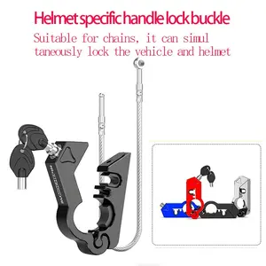 Motorcycle Helmet Lock, Dragon Modification Accessories, Brake Handle Electric Motorcycle Anti-Theft Lock, Bull Horn Lock, Brake Lock