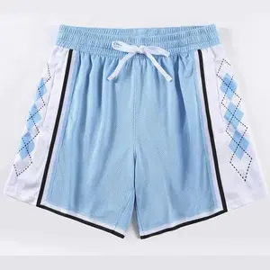 North Carolina Basketball Shorts Man Gym Outdoor Loose Breathable New Training Sweatpants Patchwork Fitness Men Football Shorts