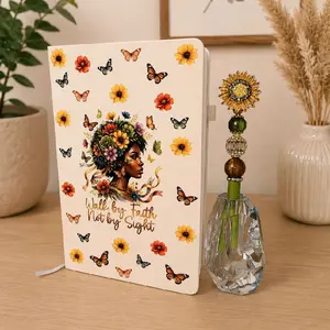 Notebook + Fancy LARGE Pen NO TOPPER (includes wrap)