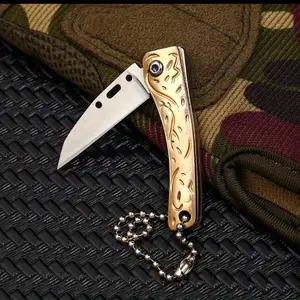 Mini Folding Knife, Portable Brass Pocket Knife, Keychain Folding Knife, Portable Knife, Small Pendant Knife, Mini Pocket Knife fold knife