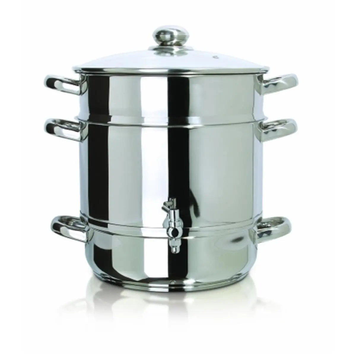 Euro Cuisine EC9500 Stainless Steel Body Cookware Induction Stove Top Steamer for Home Cooking