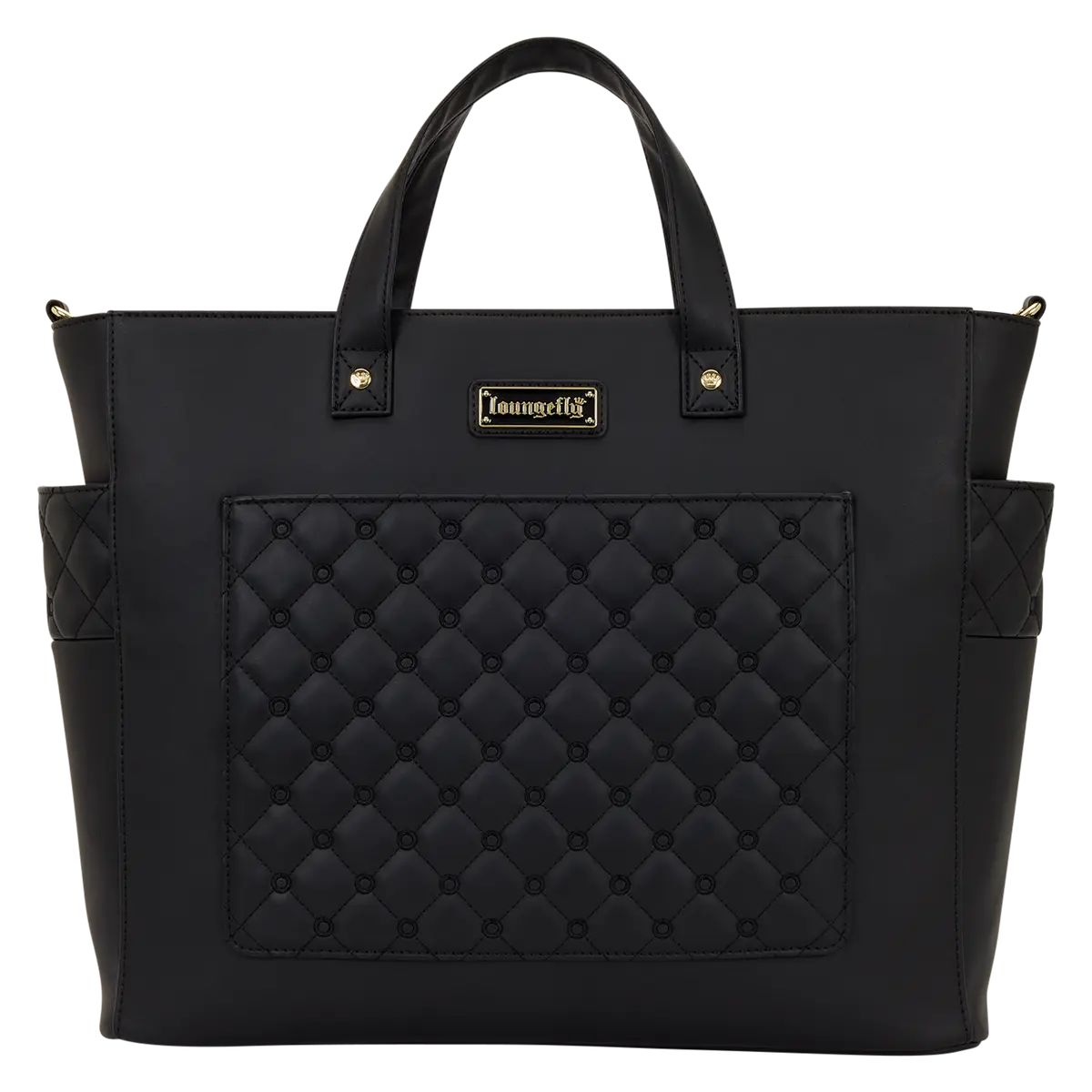 The Mo Black Pin Trader Convertible Backpack & Tote Crossbody Bag