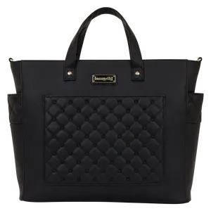 The Mo Black Pin Trader Convertible Backpack & Tote Crossbody Bag