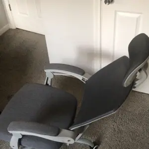 【Valentine's Day Gift】Sweet Furniture Ergonomic Office Chair with Foot Rest and Adjustable Headrest, Mesh Swivel Rolling Task Chair, Height Adjustable, Office Gifts