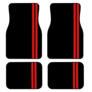 4-Piece Car Floor Mats Set, Universal Fit, Crystal Velvet, Full Coverage, Suitable for Sedan, Truck, Suv, Essential Car Accessories