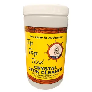 212 MAIN Tip Top Teak TC 2000 Qt Crystal Deck Cleaner - Household, Concentrated Formula, Specially Designed for Teak Wood & Deck Cleaning