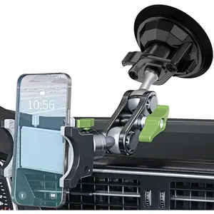360 °   Rotating Suction Cup Phone Mount for Car Universal Ball Head Arm Adjustable Holder for Video Recording Vlogging Dashboard Windshield Sunroof with Strong Suction Power and Easy Installation, Car Holder, Auto Parts Accessories