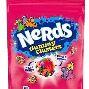 Nerds Gummy Clusters Candy, Rainbow, Resealable 8 Ounce Bag Snack Sweet Bonbon Candies Strawberry Chewy