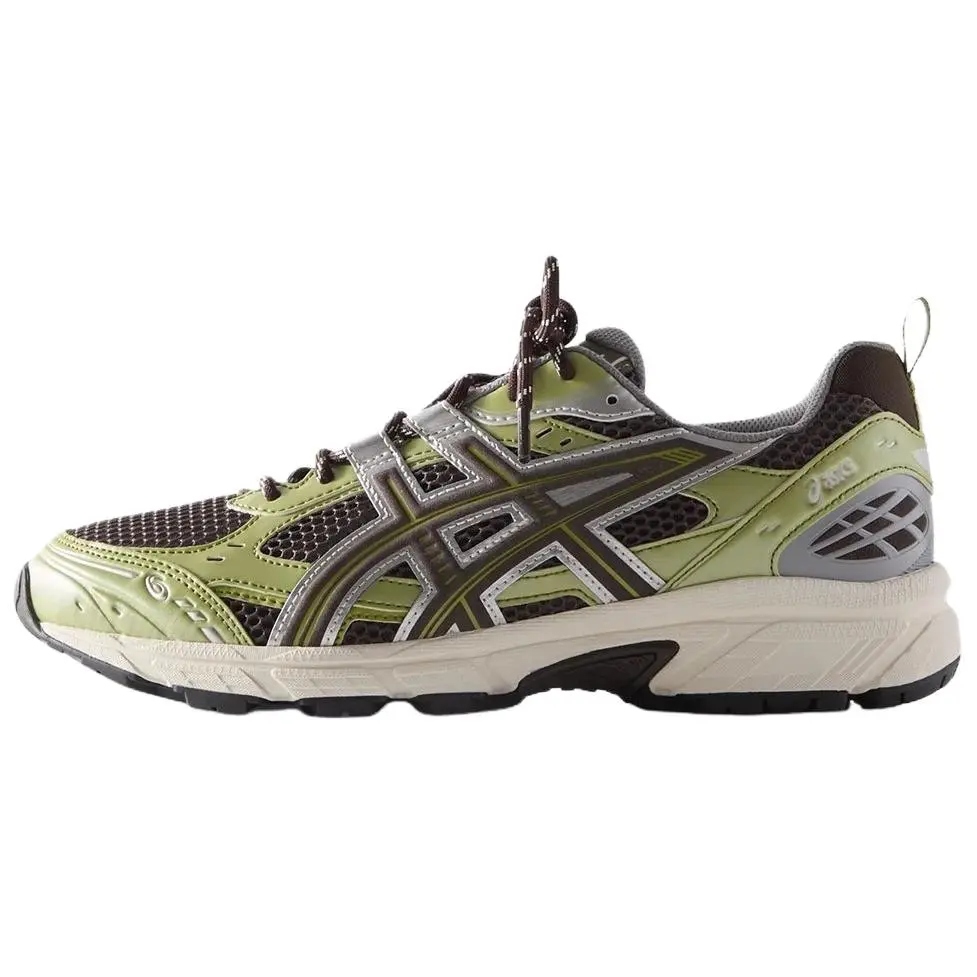 ASICS Kith X GEL Nunobiki Abrasion Resistant Low Top Running Shoes Unisex Black Green Stylish Comfortable 1203A845-200