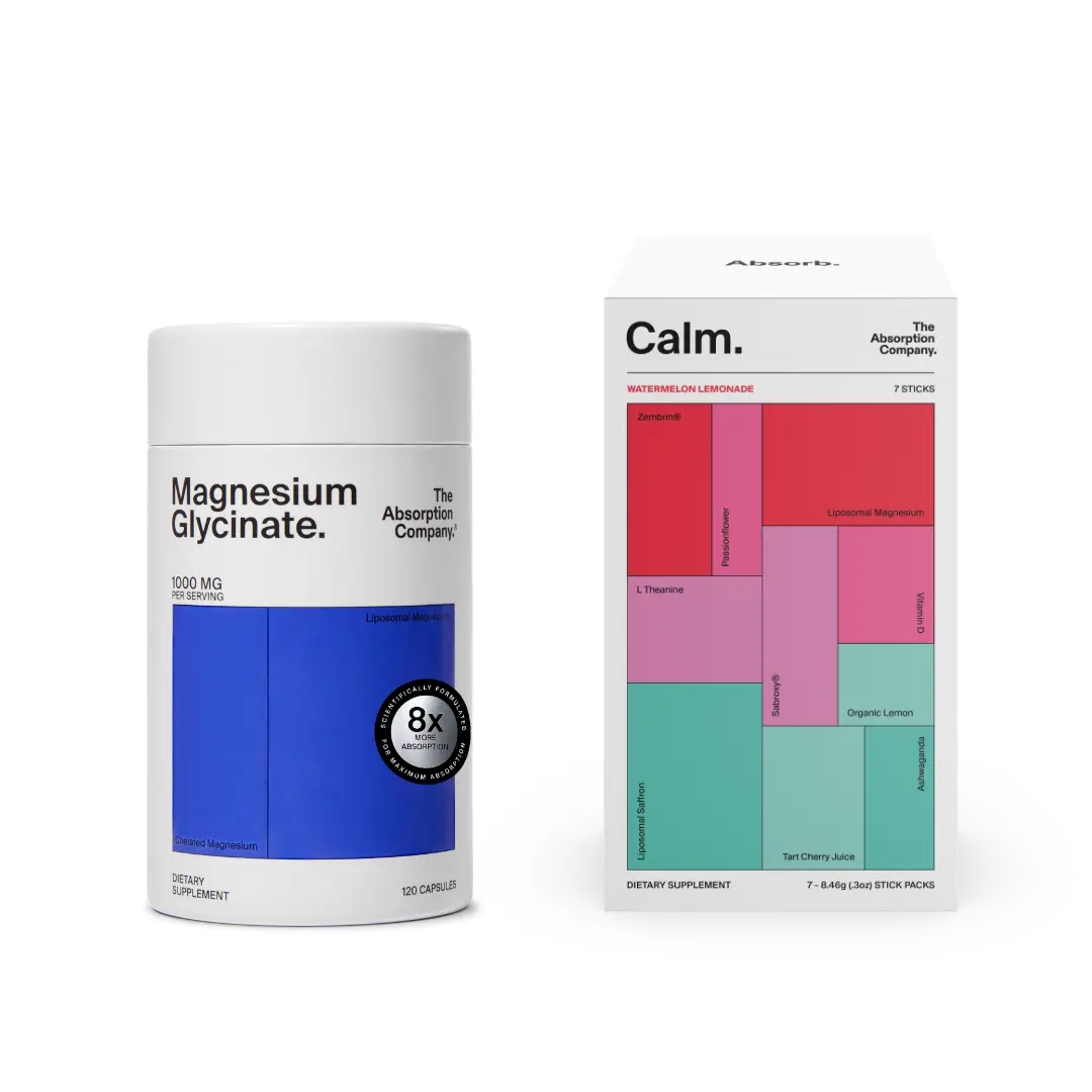 Magnesium Glycinate + Calm Bundle | Highly Absorbable Stress & Sleep Support | The Absorption Company