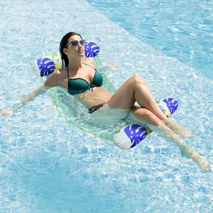 Inflatable Adult Pool Float Lounger Chair with Backrest, Armrests & Dual Cup Holders, Comfortable Floating Seat for Pool Lake Beach River Relaxation