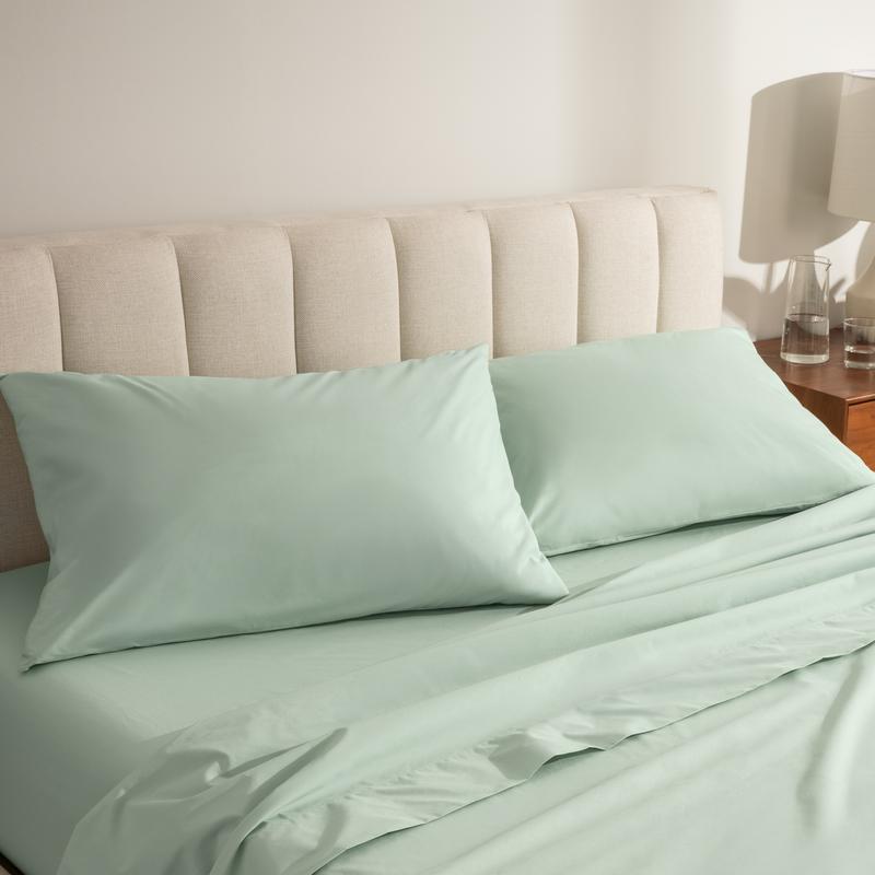 Bare Home Organic Cotton Percale Pillowcase Set
