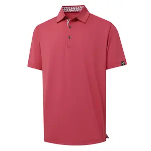 DTWOOO Mens Polo Shirts Short Sleeve Casual Solid Stylish Dry Fit Performance Designed Collared Golf Polo Shirts for Men