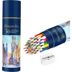 finenolo 36 Pack Colored Pencils for Adult Coloring Books, Soft Core, Art Drawing Pencils for Artists Beginners, Coloring Pencils Set with Sharpener for Coloring, Sketching, Painting