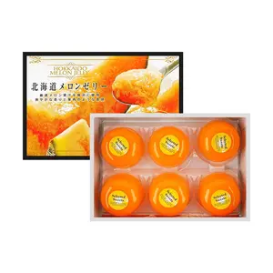 HOKKAITAKARAYA Hokkaido Melon Jelly,Low Calories 0 Fat,3.84 oz*6 Pieces