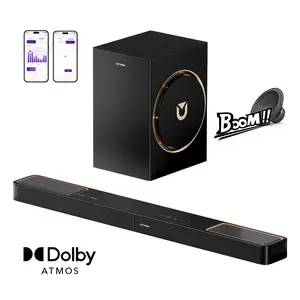 ULTIMEA Skywave F30 Boom 3.1.2ch Soundbar with Dolby Atmos, Bass Boost Version, Home Theater System, 6 Speakers, Subwoofer, Smart Dialogue Enhancement, and Bluetooth 5.4 for Immersive Surround Sound Experience, Smart App Control