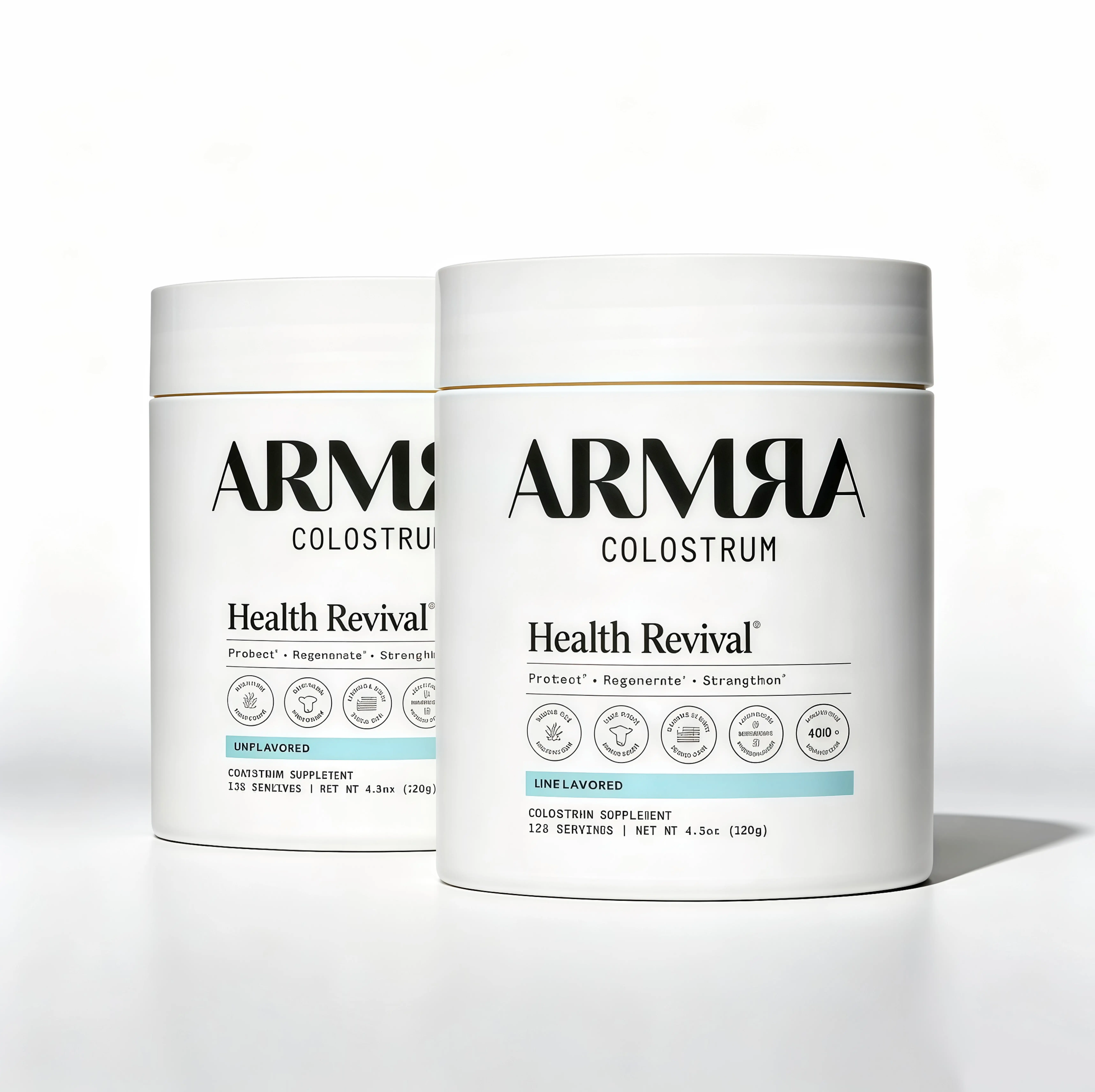 2 Pack ARMRA Colostrum XW Unflavored Jar
