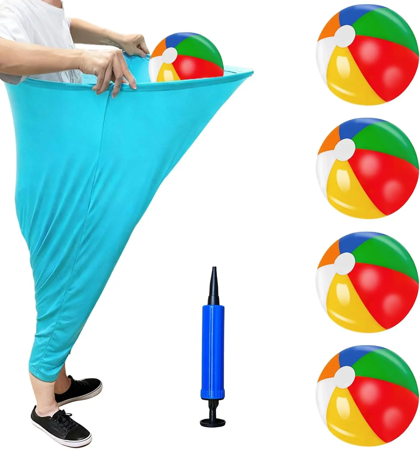 Oversized Granny Pants Field Family Reunion Game with 4 Bouncy Balls Freaky Party Game Outdoor Party Game for Backyard Field Day