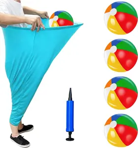 Oversized Granny Pants Field Family Reunion Game with 4 Bouncy Balls Freaky Party Game Outdoor Party Game for Backyard Field Day