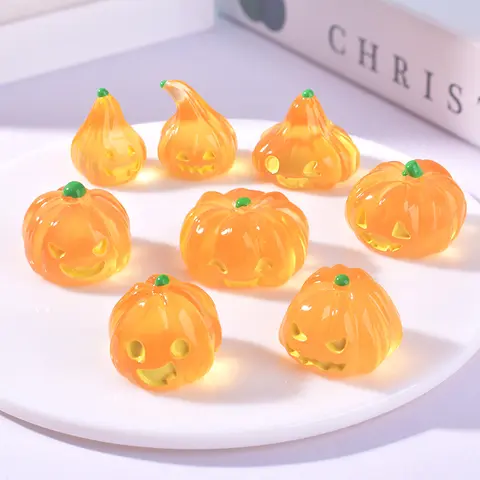 4pcs Festive Polyresin Decorative Pumpkins - DIY Craft Supplies for Fall Decor for Home, Thanksgiving House Ornaments, Vase Fillers & Table Scatters That Enhances Your Decorations