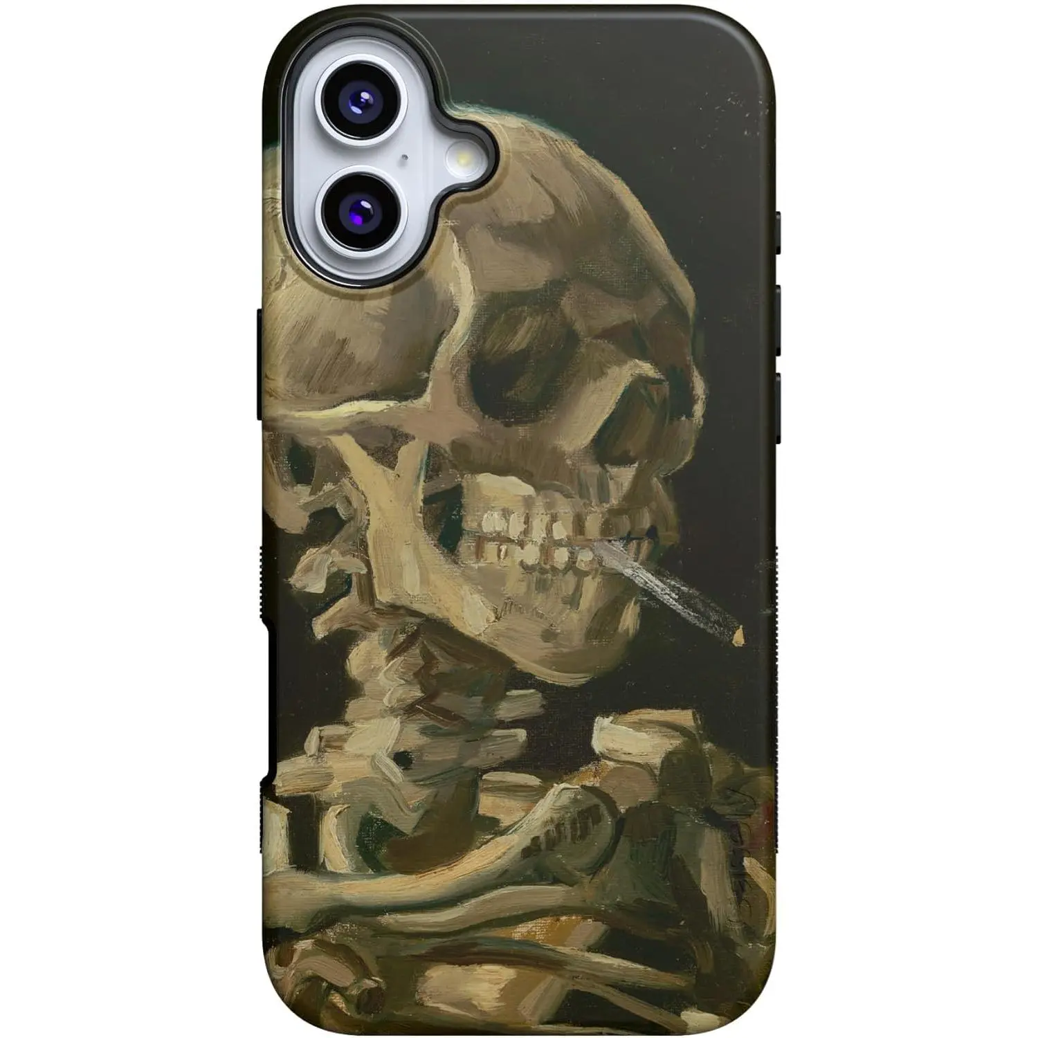 Casely iPhone 16 Case | Van Gogh Museum | Skull of a Skeleton | Bold Protective Design | Compatible with MagSafe