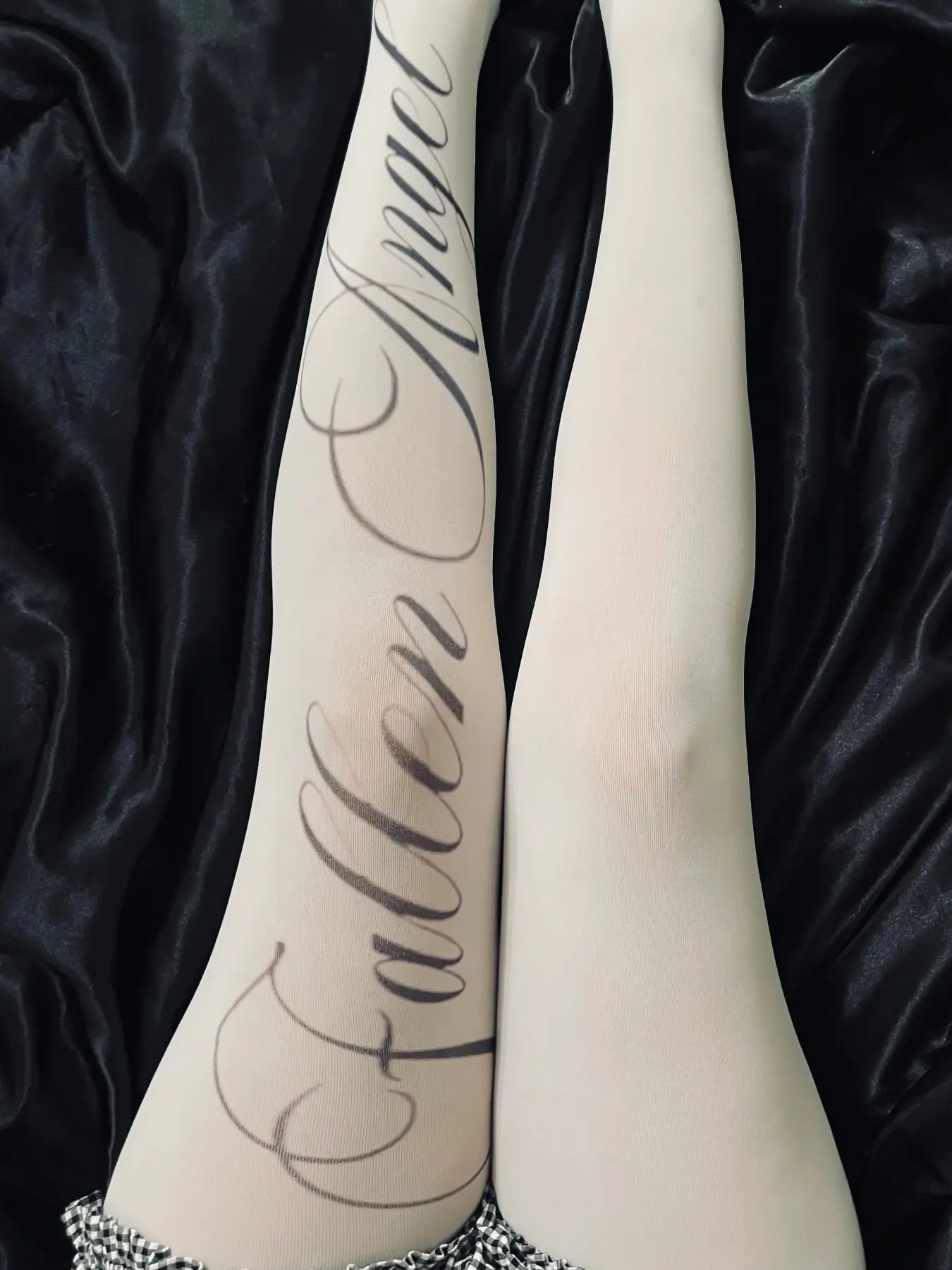 New Gothic Style Women's Letter Leggings Printed Stockings Tights Jk Harajuku Casual Fashion Sexy Fit Slim Socks Y2K Role Play Street Style Socks Womenswear Basic Clothing
