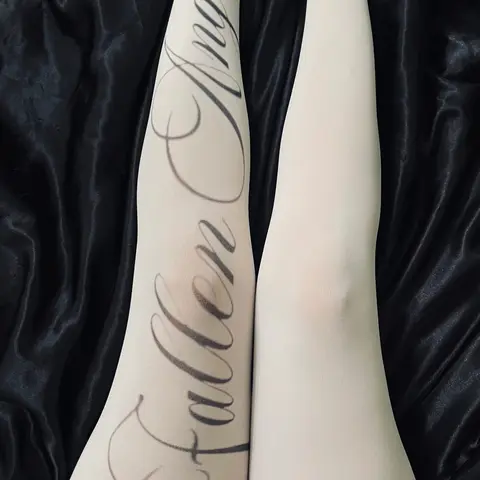 New Gothic Style Women's Letter Leggings Printed Stockings Tights Jk Harajuku Casual Fashion Sexy Fit Slim Socks Y2K Role Play Street Style Socks Womenswear Basic Clothing