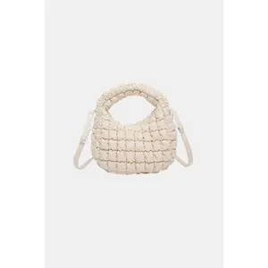 Quilted Puffy Removable Strap Crossbody Bag