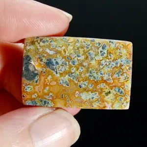 32mm Marcasite Agate Matrix Rectangle Cabochon, Indonesia g6