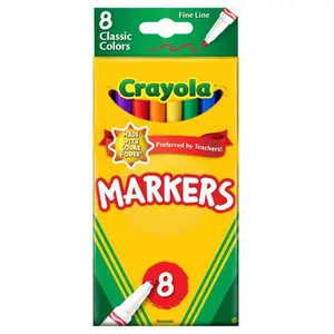 Crayola 8 Count Classic Fine Line Markers Set
