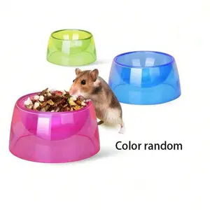 Hamster Food Bowl Made of Ps Material with PP Spoon, Small Animal Feeding Container, Hamster Water Bowl, Dwarf Hamster Food Bowl