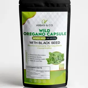 Oregano Oil Capsules, 2 in 1 6000mg Oil of Oregano with Black Seed Oil, Oregano Oil Supplement Capsules, Immune, Digestive Support & Antioxidant, Non-GMO, Gluten Free