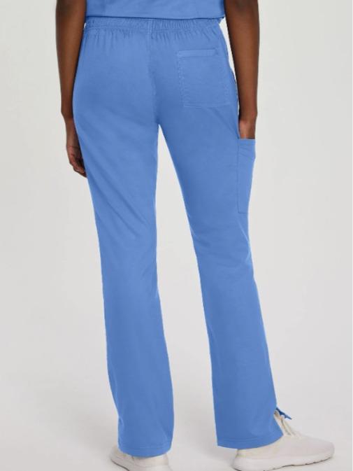 Landau Proflex Cargo Scrub Pants - 5-Pocket Fitted Scrubs with Elastic Waist & Drawstring for All Seasons