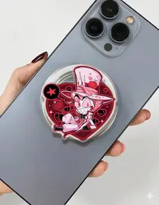 (Hot) Hazzbin Hotel Lucifer Grip Magsafe, Cartoon Inspired Phone Grip Holder, Funny Anime Phone Holder, Cartoon Animal Kindle Grip, Gift for Girls Boys
