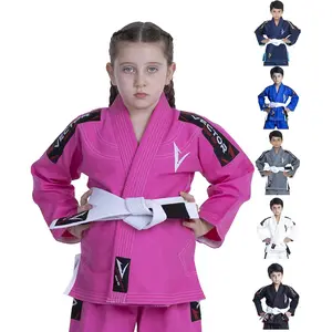 Brazilian BJJ Jiu Jitsu Gi Uniform for Child Kids Durable 100% Cotton Pant & Jacket with Free Belt