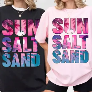 Retro Summer Sun Salt Sand Shirt: 2025 Beach Vacation Vibes