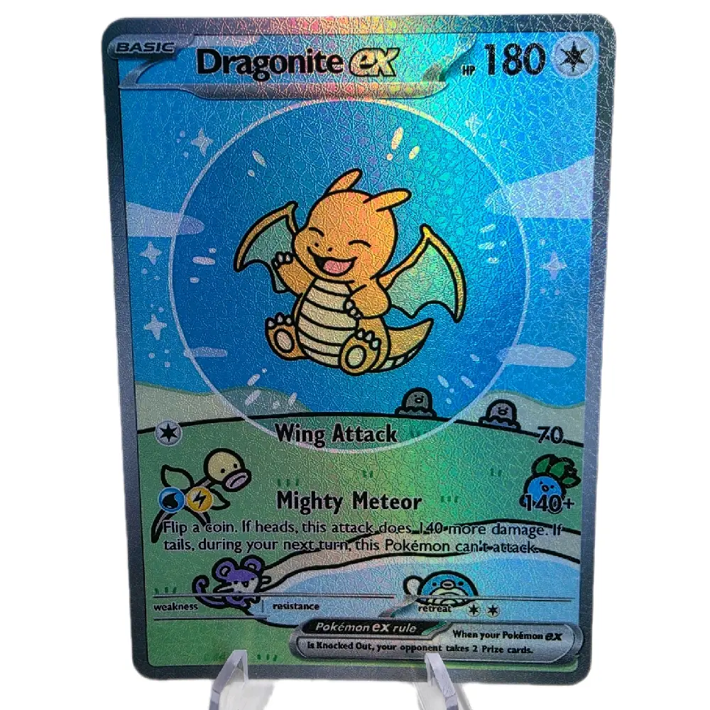 Bubble Dragonite ex Custom Holo Card - Multiple Holo Patterns - Textured Options