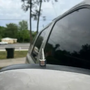 Spike valve stem caps/ front license plate caps