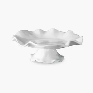 VIDA Havana Pedestal Cake Plate White