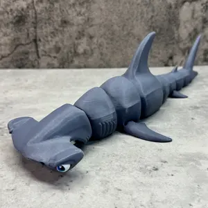 3D Printed Articulated Great White Shark