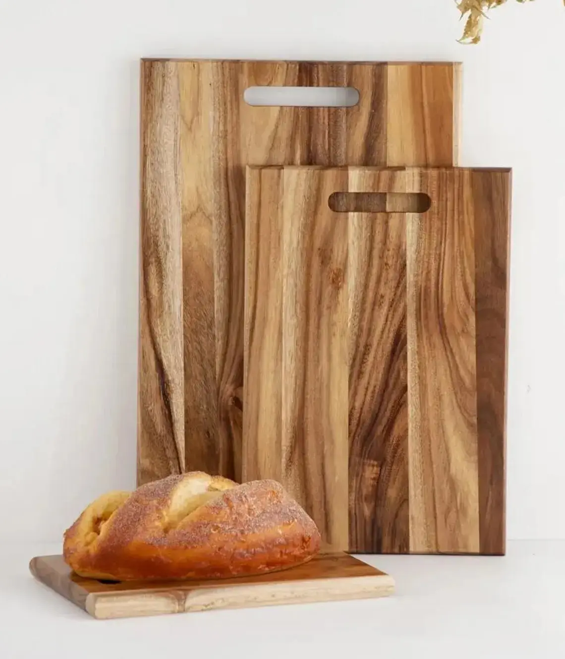 Acacia Wood Cutting Chopping Board 3 Sizes: Rustic Kitchen Decor
