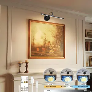 1pc Magnetic Desk Lamp, Magnetic Wall Light with USB-C Charging, 360° Adjustable Arm & Remote Control, 3-Color Lighting, Lithium Battery-Powered with Motion Sensor, Plug-in or Cordless Operation, Ideal for Home Office, Bedroom, Dorm