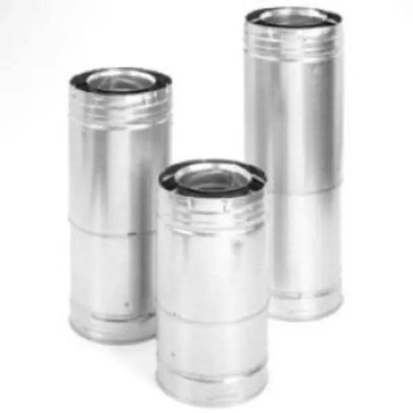 M & G Duravent 0911 4 Inch x 6 Inch DirectVent Pro 11 Inch -14 5/8 Inch Adjustable Galvanized Pipe