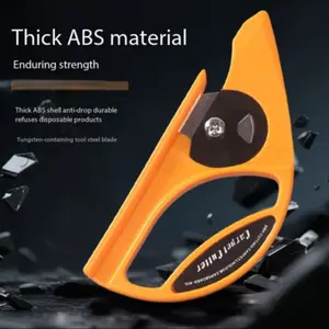 Leather Cutter, 45mm Rotating Fabric Cutting Machine with Ergonomic Handle, Premium Steel Blades for Precision Crafting, Sewing Tools
