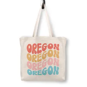 Oregon Canvas Tote Bag - Oregon Beach Bag - Oregon Girls Trip - Oregon Book Bag - Oregon Teacher Tote Bag - Oregon Bag