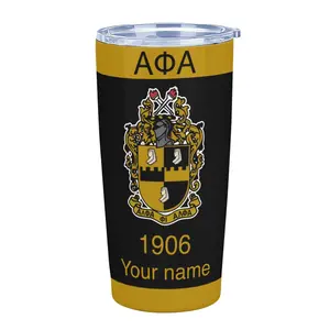 Personalized Alpha Phi Alpha 20oz Tumbler, Custom Name, Fraternity Gift