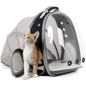 Expandable  Backpack Carrier, Fit up to 12 lbs, Space Capsule Bubble Window Pet Carrier Backpack to Carry and Transport  Bunny Small Puppy
