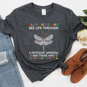 Autism Shirt, Bless Those Who See Life From A Different Window, Autism Support Shirt, Autism Awareness Shirt